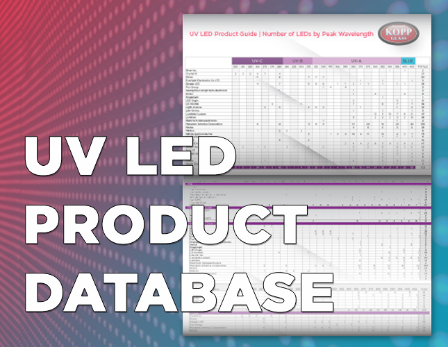 UV LED Product Database