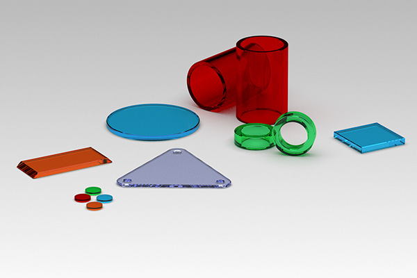 Colored Filter Glass Router Inset 