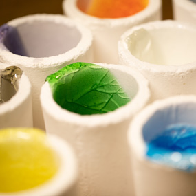 Sample of glass colors