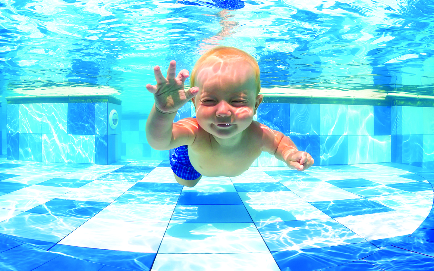 Baby in a pool