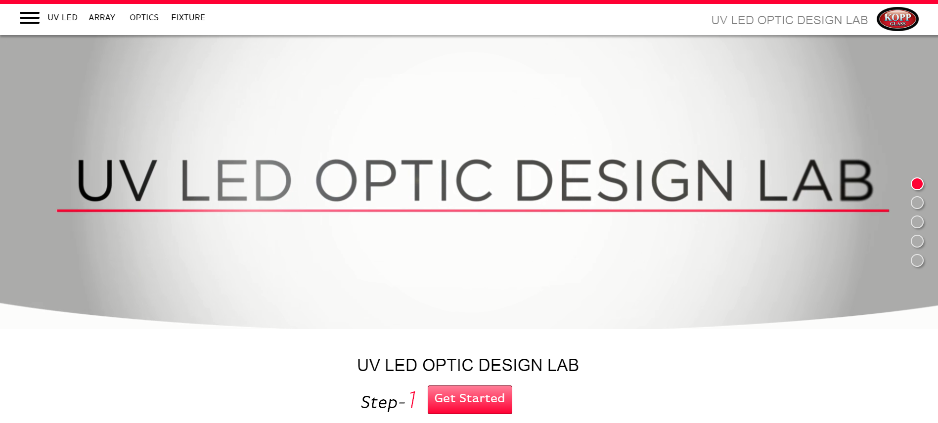 UV LED Optic Design Lab